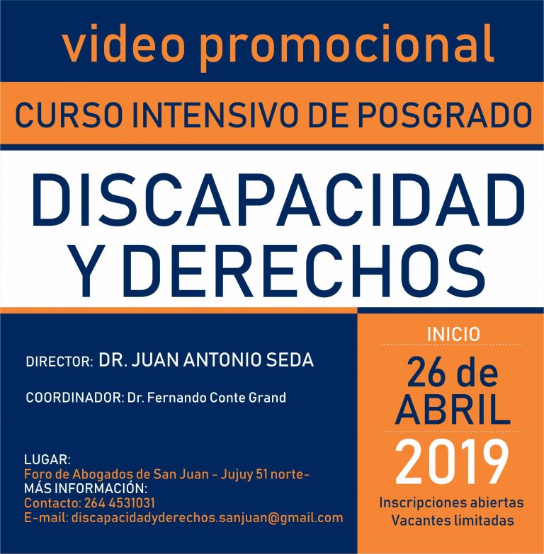 INSCRIPCIÓN ABIERTA CURSO INTENSIVO DE POSGRADO