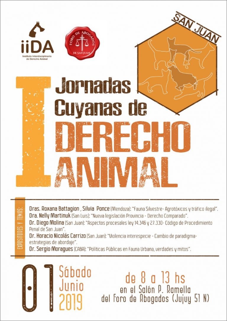 1RAS.JORNADAS CUYANAS DE DERECHO ANIMAL