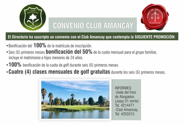 CONVENIO CLUB AMANCAY