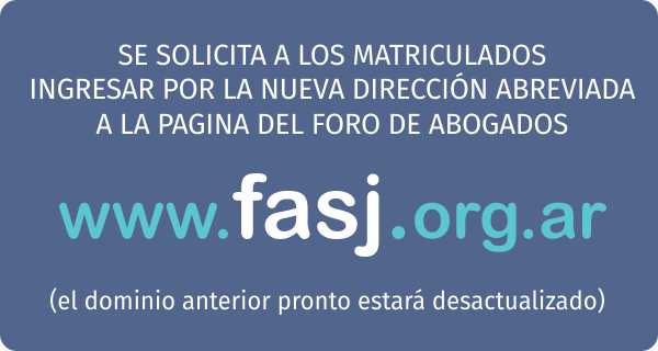 Nueva dirección abreviada de la página del Foro de Abogados