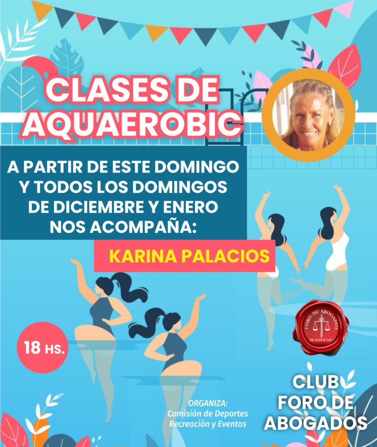 Inicio de las clases de AQUAEROBIC