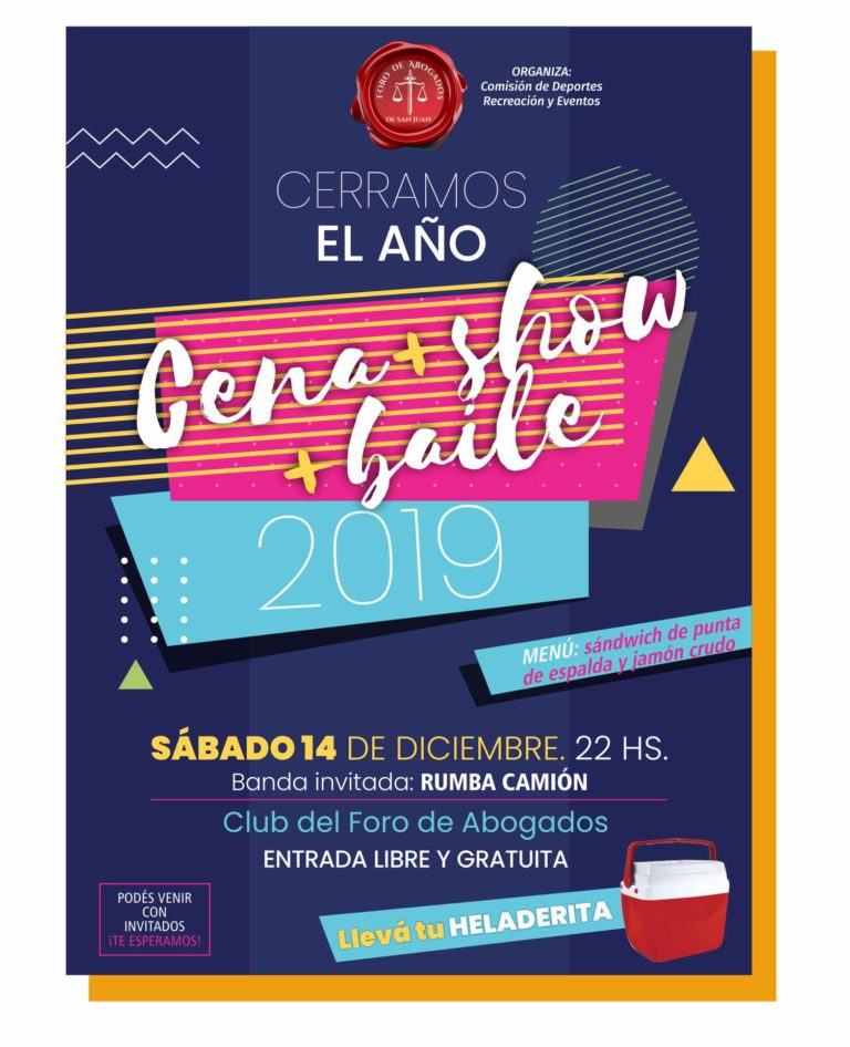 14/12: FIESTA DESPEDIDA DEL AÑO