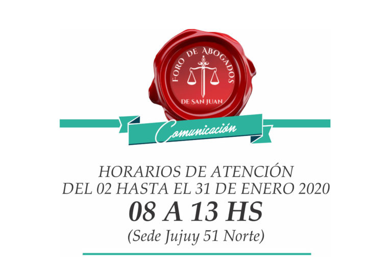 HORARIOS POR FERIA JUDICIAL