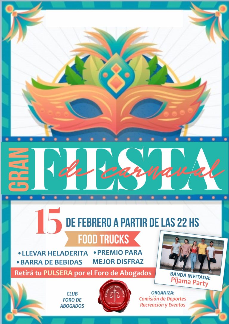 Retirar las pulseras por la sede del Foro para la Fiesta de Carnaval