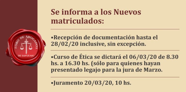 COMUNICACIÓN IMPORTANTE