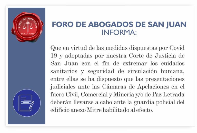 INFORMACIÓN URGENTE