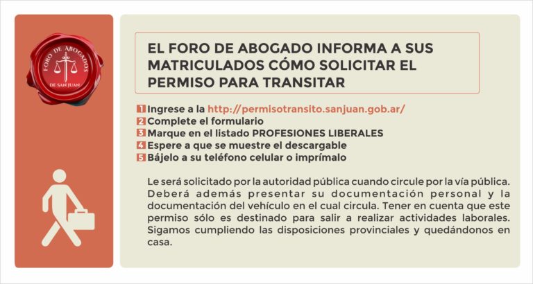 CÓMO SOLICITAR EL PERMISO PARA TRANSITAR