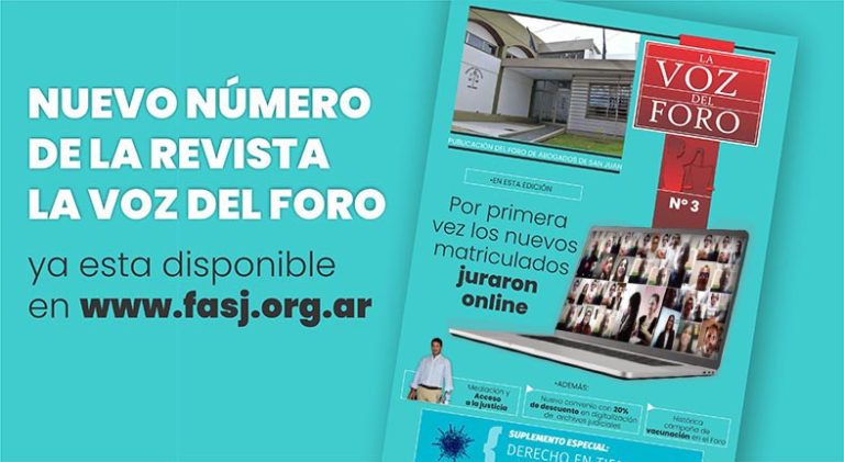 DISFRUTE AQUÍ DE LA REVISTA LA VOZ DEL FORO N° 3