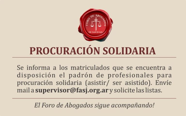 PROCURACIÓN SOLIDARIA