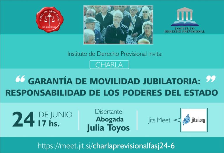 24/6/2020: VIDEO CONFERENCIA DERECHO PREVISIONAL