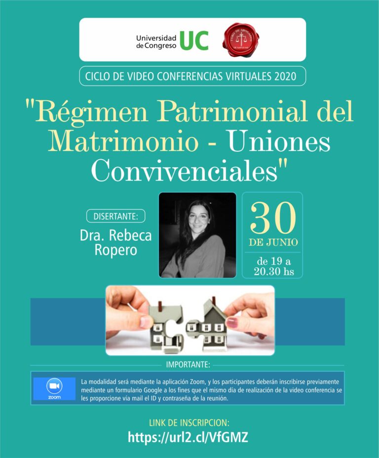 30/6: CICLO DE CONFERENCIAS 2020