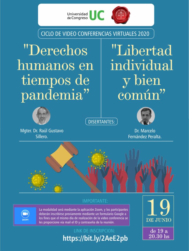 CICLO DE CONFERENCIAS VIRTUALES 2020 UNIVERSIDAD DE CONGRESO •FORO DE ABOGADOS DE SAN JUAN•