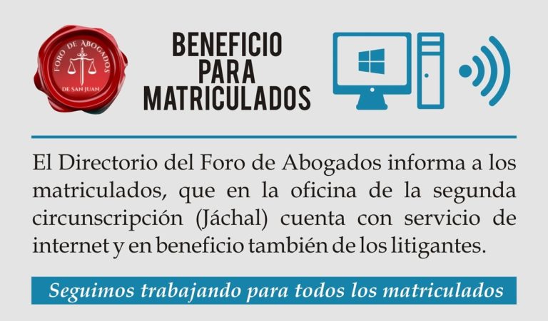 BENEFICIO PARA MATRICULADOS