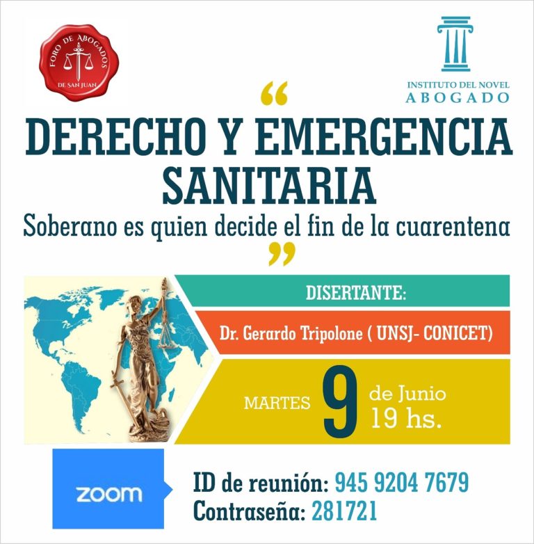 9/6: INSTITUTO DEL NOVEL ABOGADO INVITA: