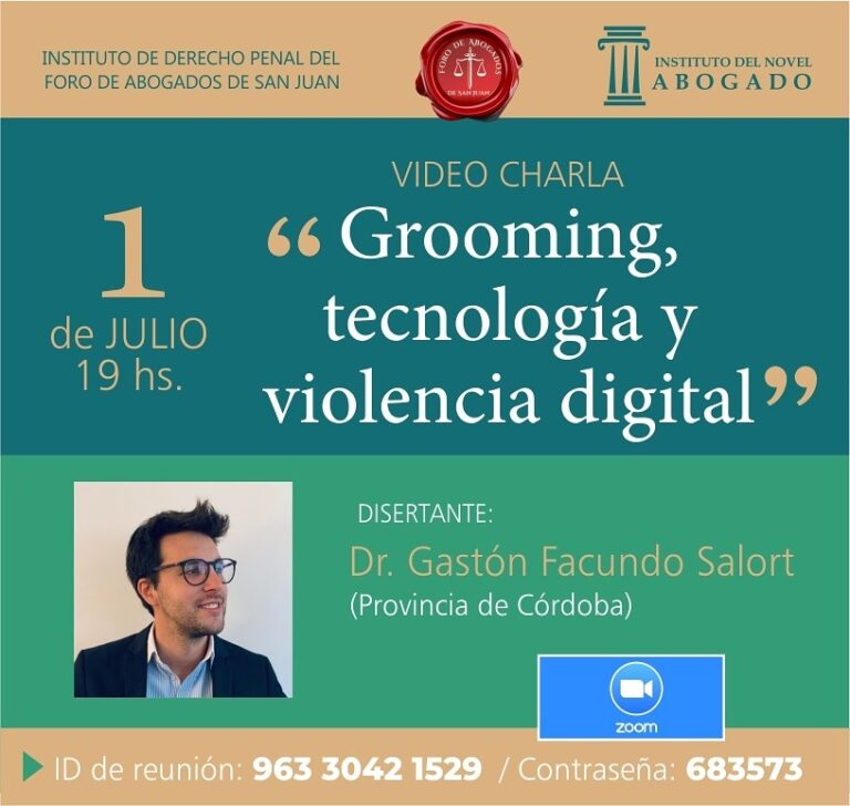 1/7: CHARLA INSTITUTO DE DERECHO PENAL