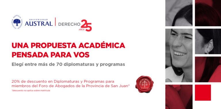 CONVENIO DE DESCUENTO CON LA UNIVERSIDAD AUSTRAL EN DIPLOMATURAS Y PROGRAMAS