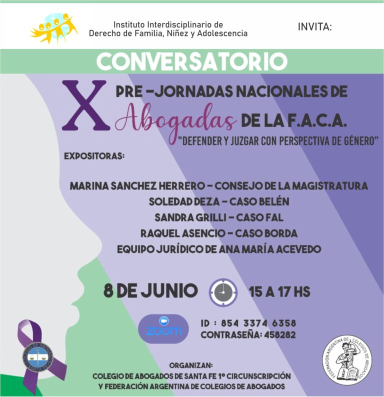 INSTITUTO INTERDISCIPLINARIO DE FAMILIA, NIÑEZ Y ADOLESCENCIA, INVITA