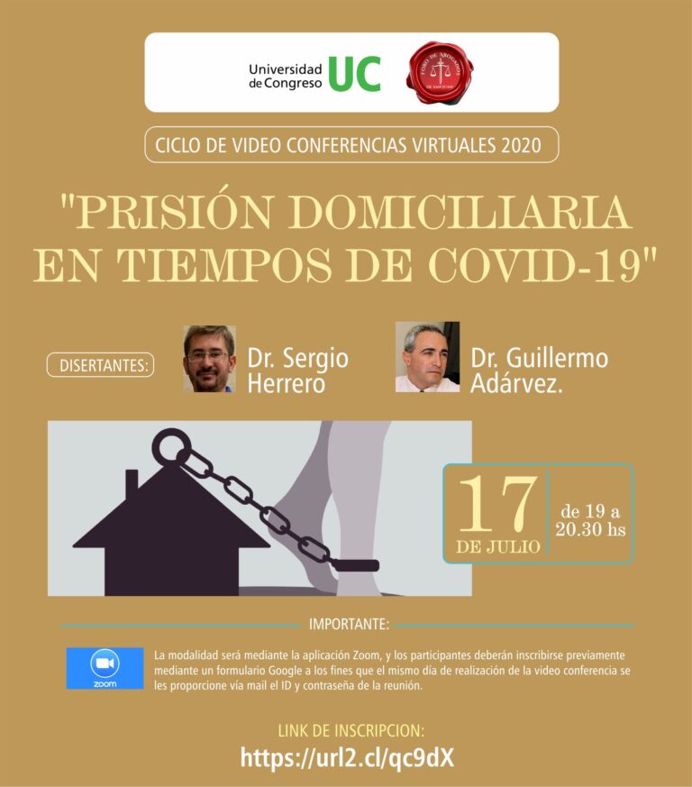 17/7: CICLO DE CONFERENCIAS VIRTUALES