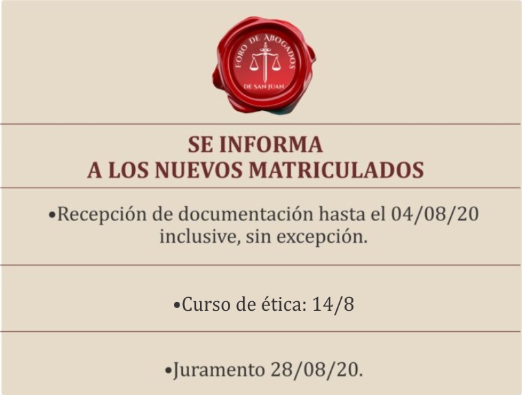 PRÓXIMO JURAMENTO