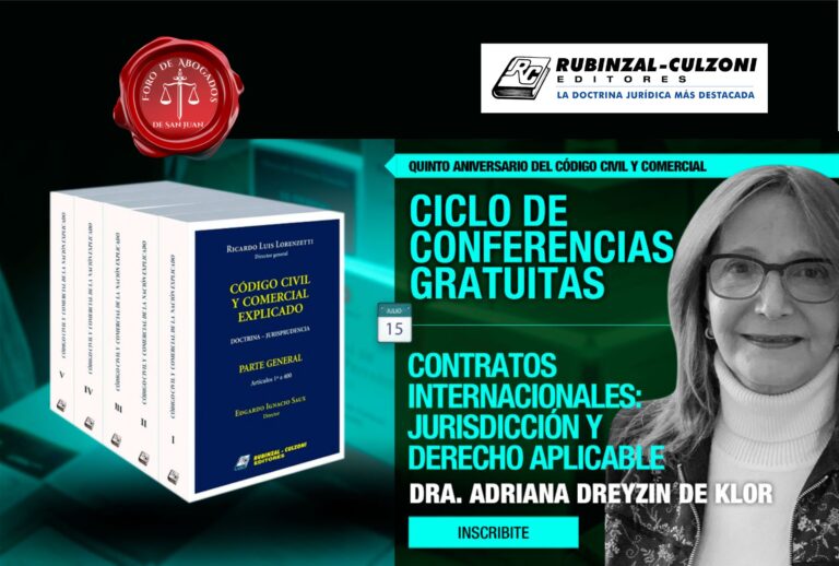 15/7: Nueva conferencia por el 5° Aniversario del Código Civil y Comercial