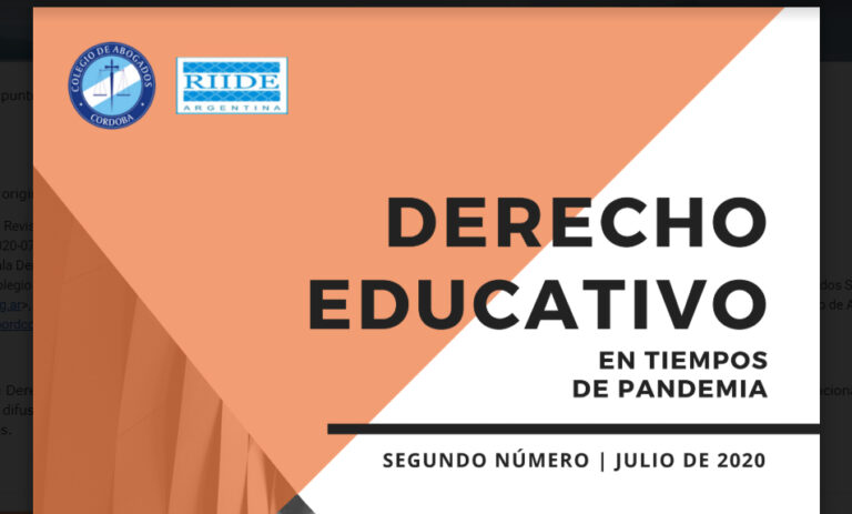 REVISTA SOBRE DERECHO EDUCACIONAL
