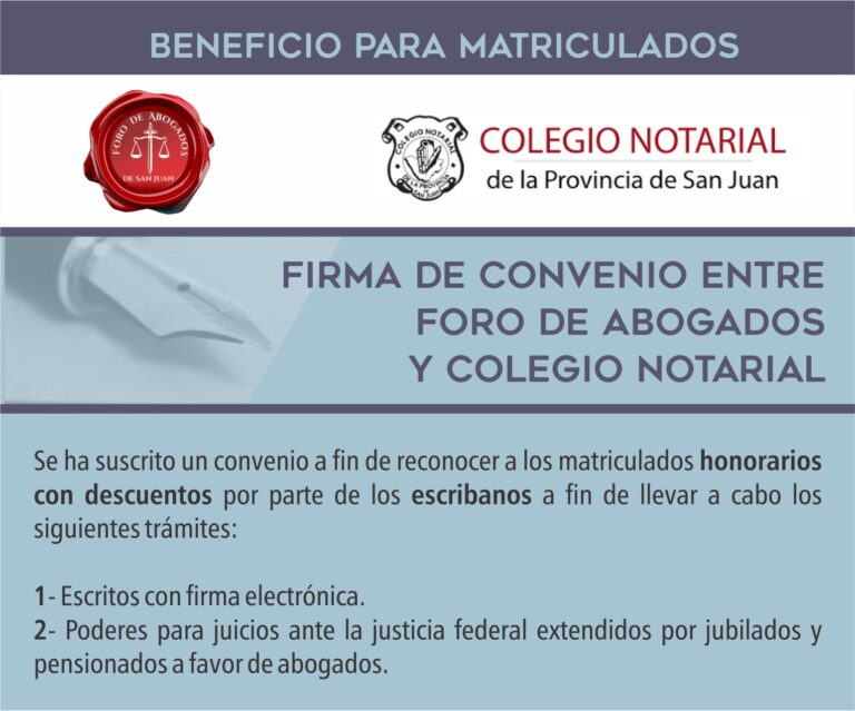 NUEVO BENEFICIO PARA MATRICULADOS