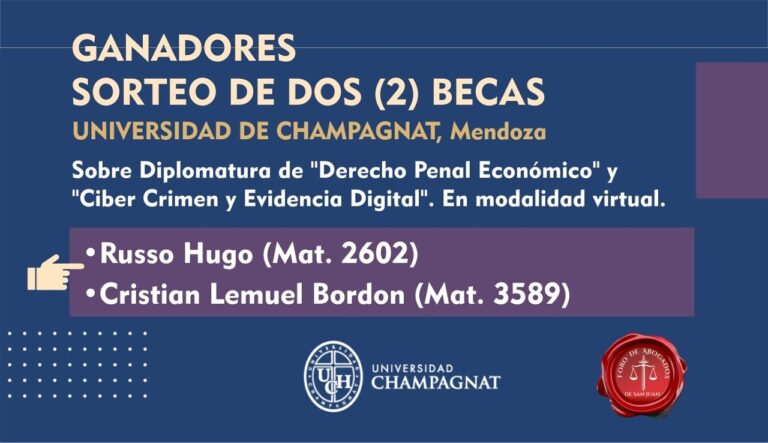 GANADORES SORTEO DE 2 BECAS DE DIPLOMATURA