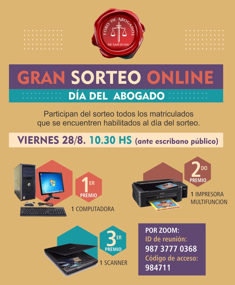 GRAN SORTEO ONLINE DÍA DEL ABOGADO