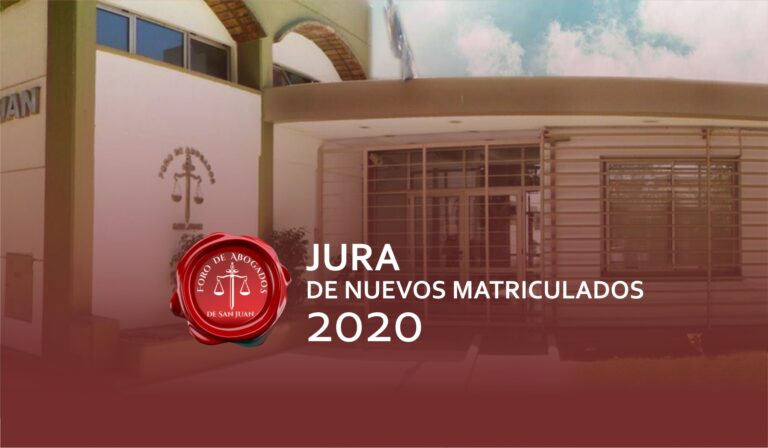 VER AQUÍ EL VIDEO: 38 NUEVOS MATRICULADOS QUE JURARON ON LINE