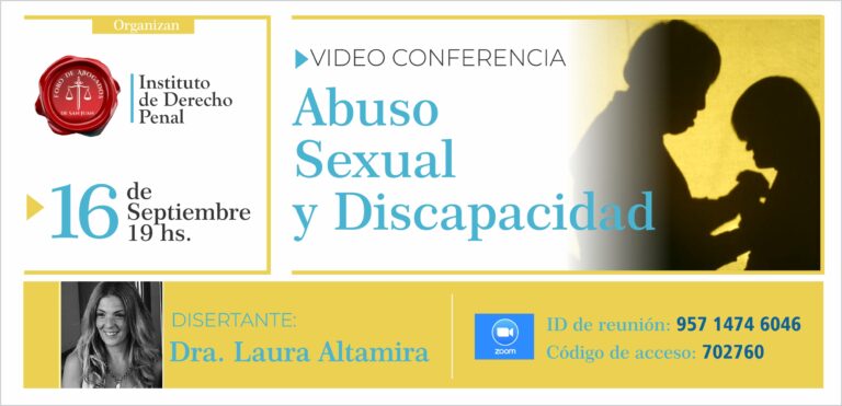 16/9: CHARLA ABUSO SEXUAL Y DISCAPACIDAD