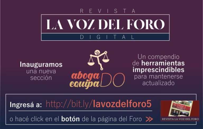 DISFRUTÁ EL 5º NUMERO DE LA VOZ DEL FORO