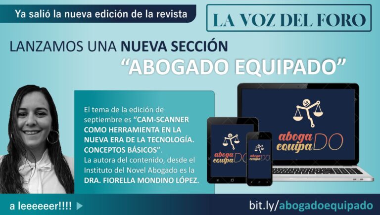 A LEEEER!! LA NUEVA SECCIÓN “ABOGADO EQUIPADO” EN LA REVISTA LA VOZ DEL FORO