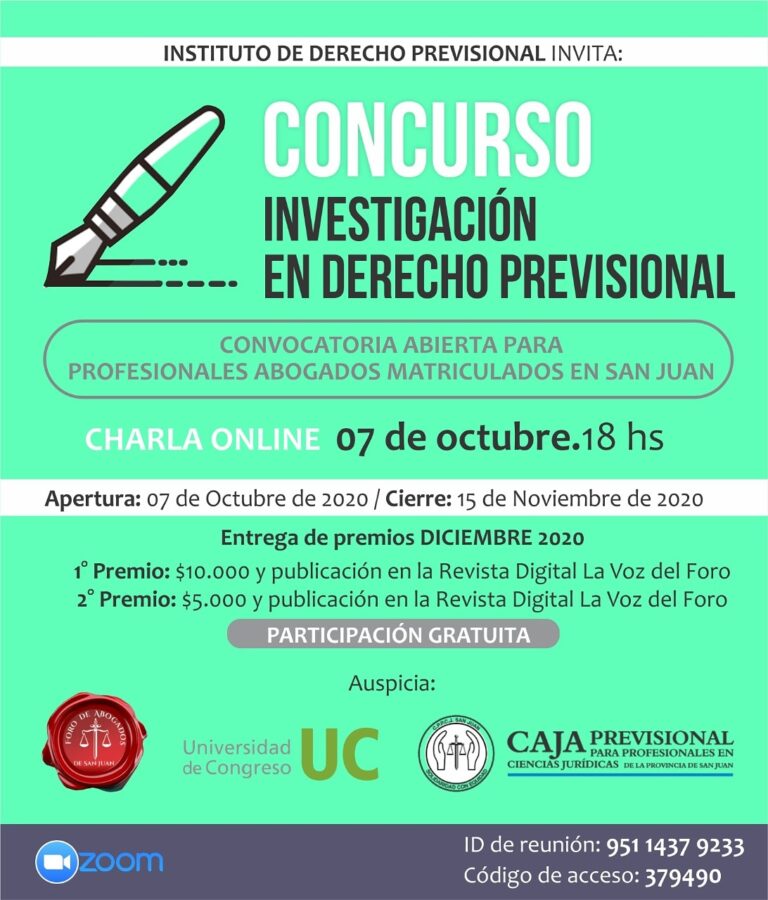 PARTICIPÁ DEL CONCURSO DE DERECHO PREVISIONAL