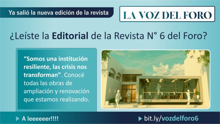 IMPERDIBLE, EDITORIAL DE LA REVISTA LA VOZ DEL FORO