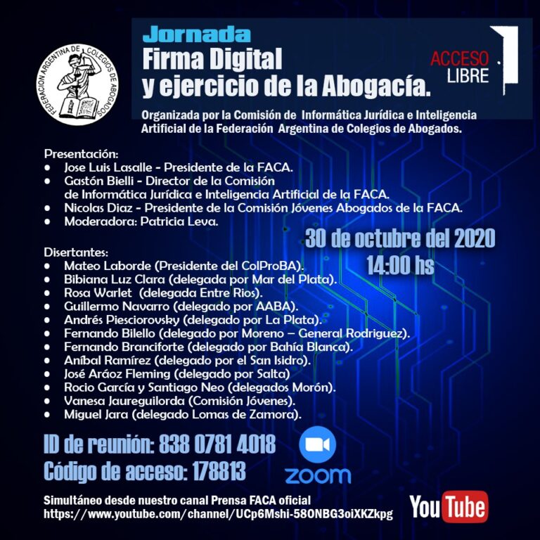 JORNADA SOBRE FIRMA DIGITAL