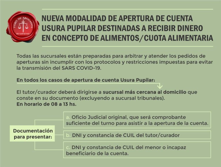 FORO DE ABOGADOS INFORMA: