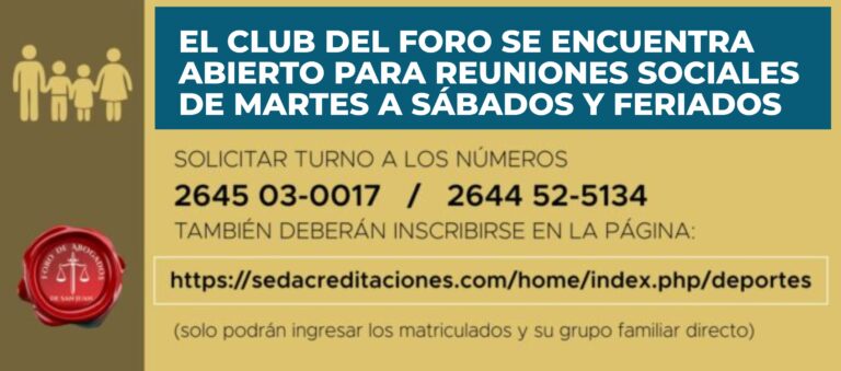 SE INFORMA A LOS MATRICULADOS