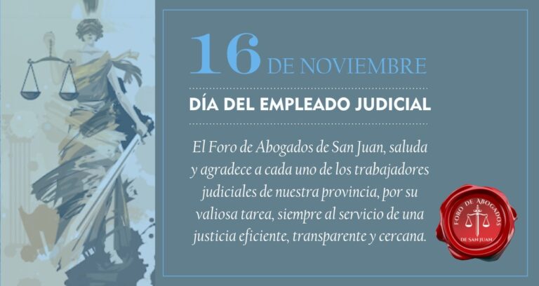 SALUTACIÓN DIA DEL EMPLEADO JUDICIAL
