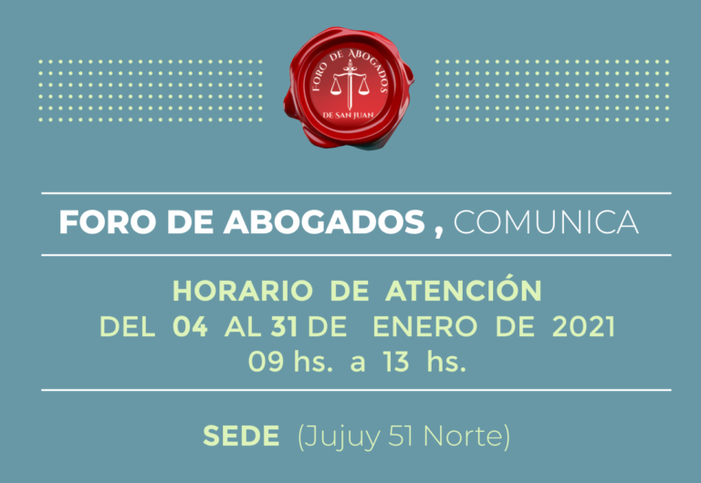 NUEVOS HORARIOS DE ATENCIÓN