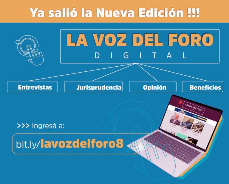 DISFRUTÁ DEL NUEVO NÚMERO DE LA VOZ DEL FORO!!