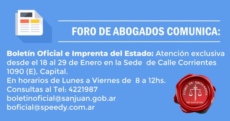 INFORMACIÓN SOBRE EL BOLETÍN OFICIAL