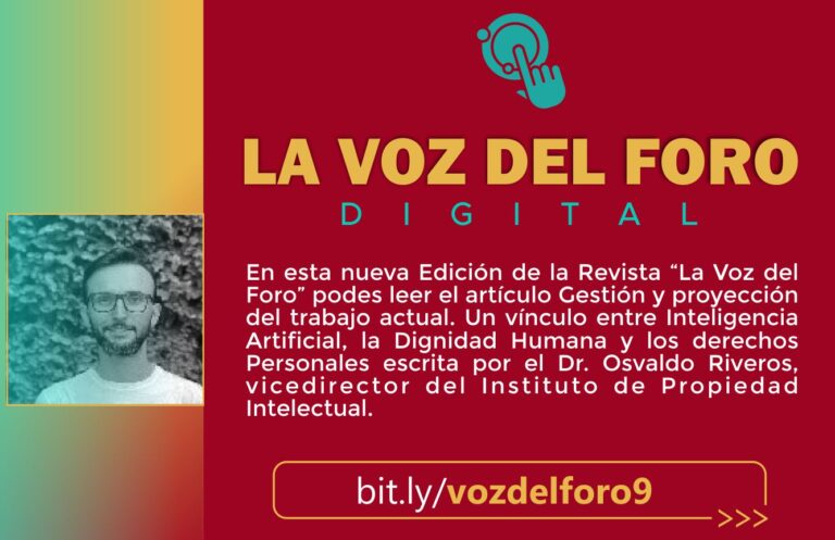 UN NUEVO ARTÍCULO PARA LEER EN LA VOZ DEL FORO DIGITAL