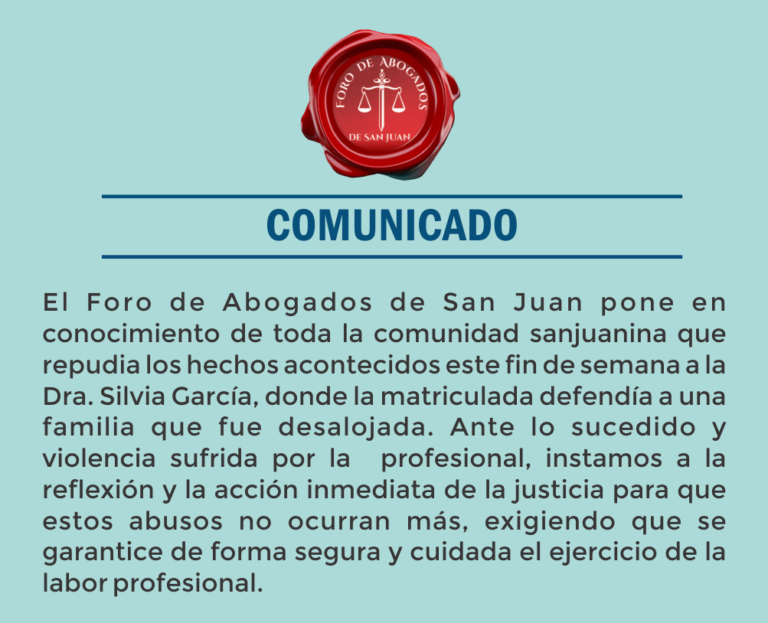 COMUNICADO: