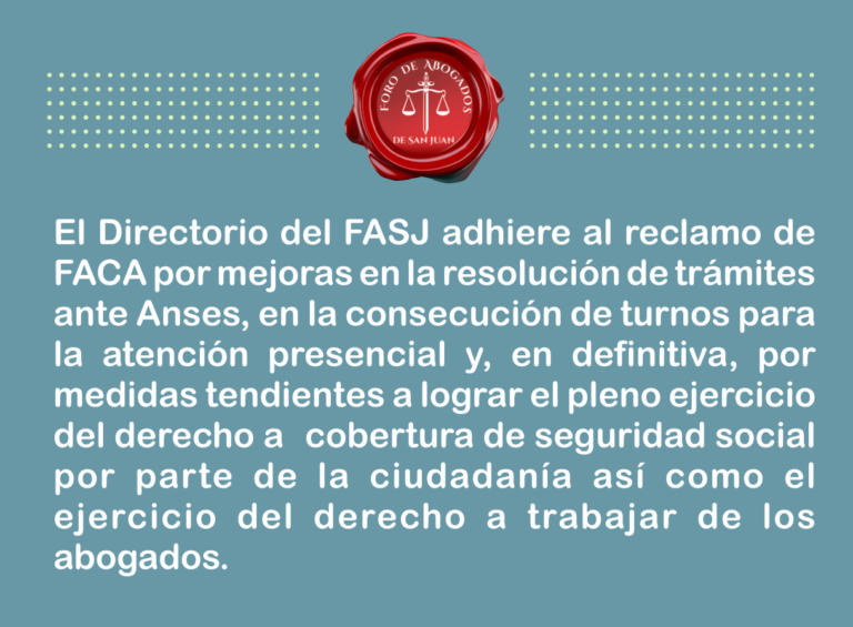 RECLAMO POR MEJORAS EN LA RESOLUCIÓN DE TRÁMITES ANTE ANSES
