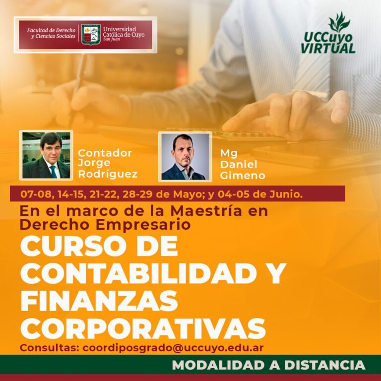 CURSO DE CONTABILIDAD Y FINANZAS CORPORATIVAS
