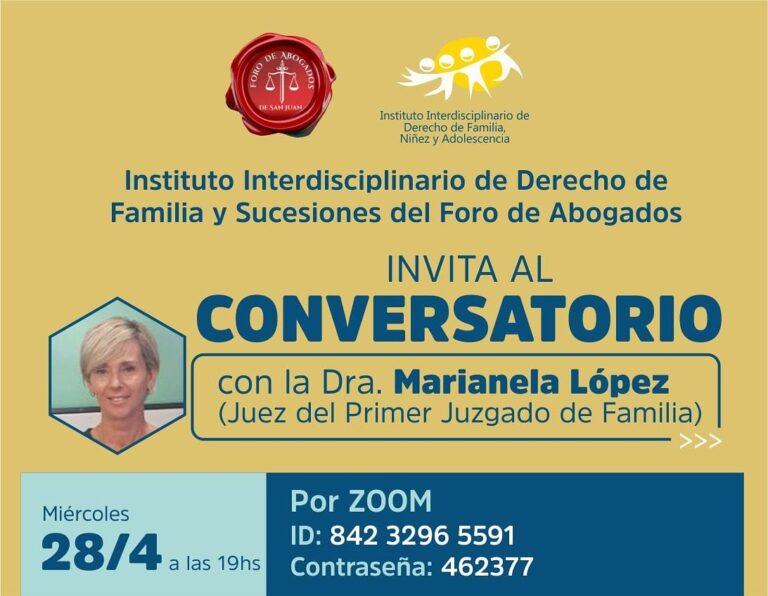 Instituto de Derecho de Familia, invita: