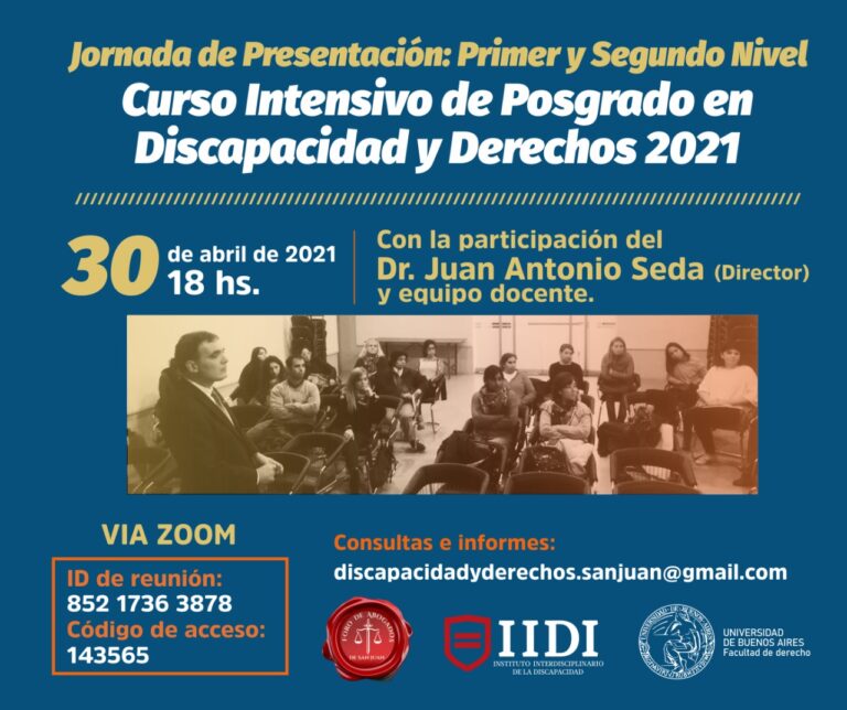 INSTITUTO INTERDISCIPLINARIO DE LA DISCAPACIDAD, INVITA: