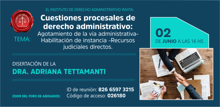 INSTITUTO DE DERECHO ADMINISTRATIVO INVITA: