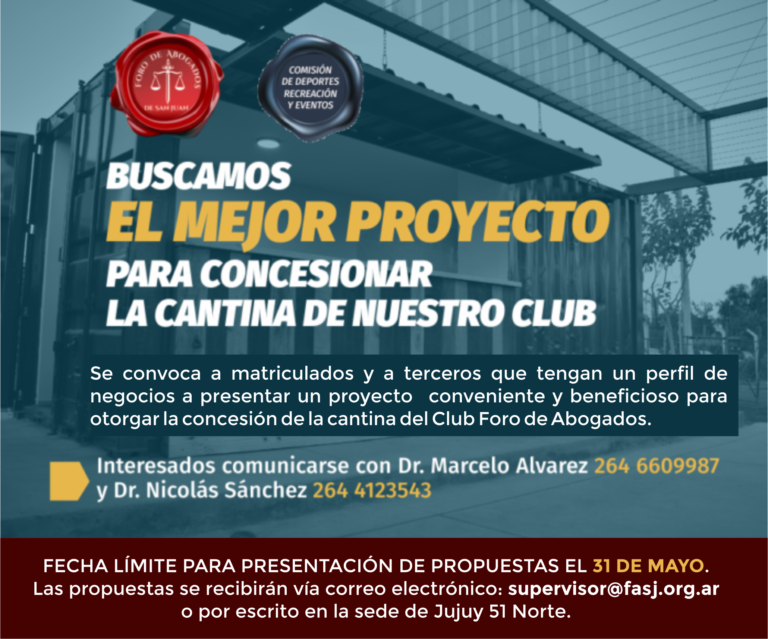 CONCESIÓN DE LA CANTINA