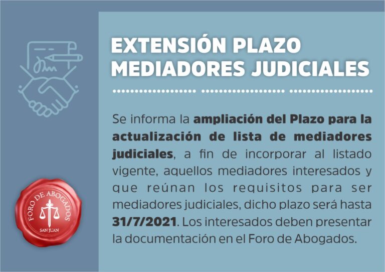 MEDIADORES JUDICIALES